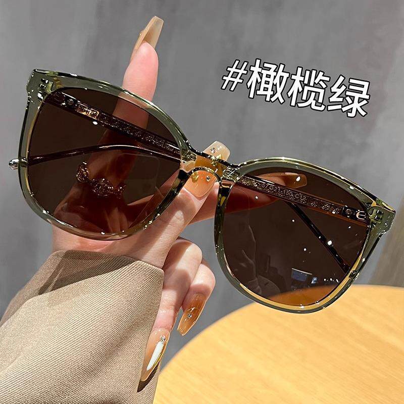 茶色墨镜女款2025新款潮流近视带度数防紫外线开车大框太阳镜