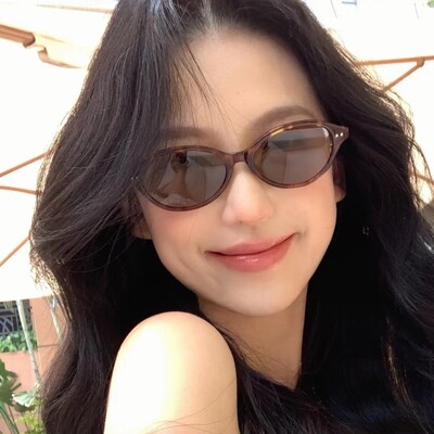 韩版书呆子玳瑁色m111墨镜女网红圆脸时髦街拍太阳眼镜椭圆框高级