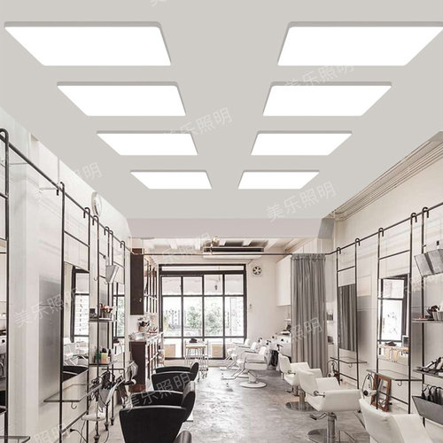 理发店美发店专用无影灯超亮led店面直播间灯光设计天花板造型灯