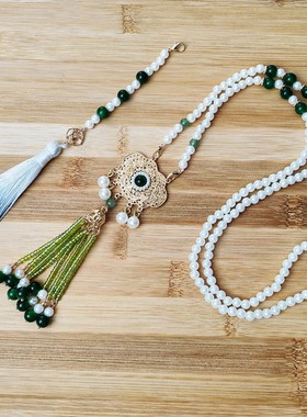 项链古风配饰汉服金锁男童女童