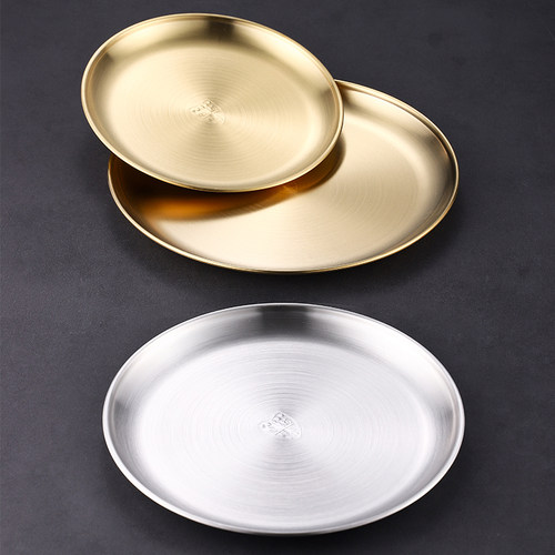 304不锈钢盘子韩式烤肉盘骨碟