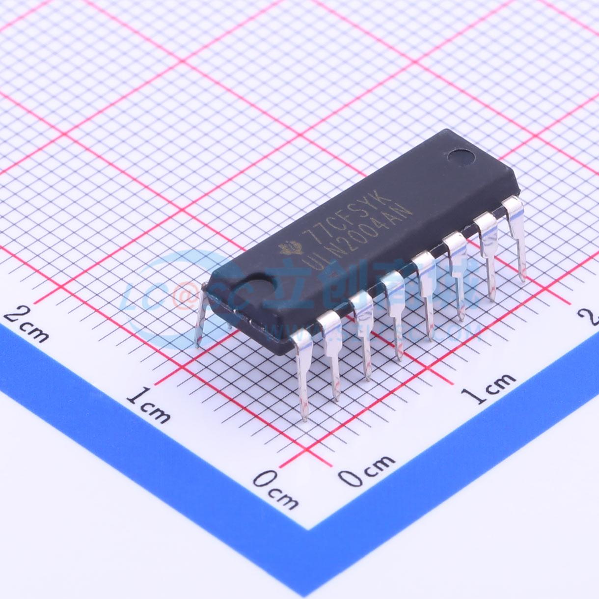 ULN2004AN TI(德州仪器) DIP-16 达林顿晶体管阵列 现货