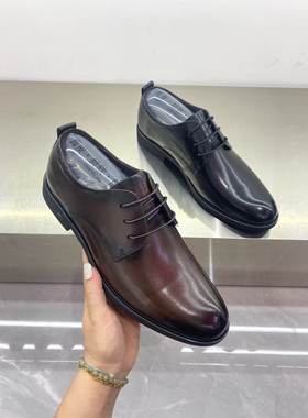 上海牛头牌男鞋商务头层牛皮正装青年男士西装工作鞋新郎结婚鞋