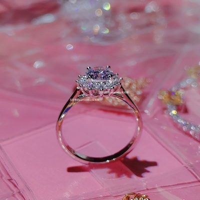 无女高碳钻甜美典雅测试推荐戒指