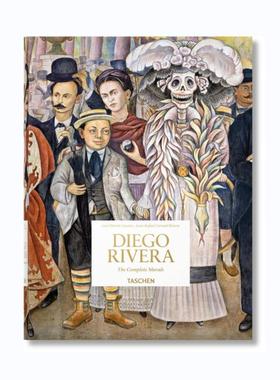 预售 Diego Rivera: The Complete Murals 艺术画册 华源时空