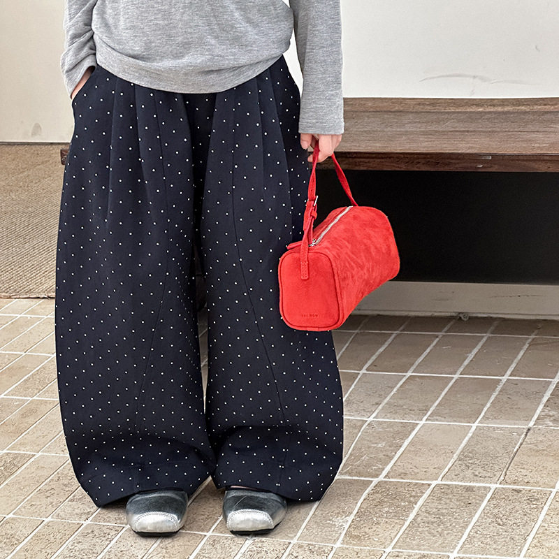 女童波点灯笼裤春秋季中大儿童宽松哈伦裤韩版女孩宝宝百搭长裤子