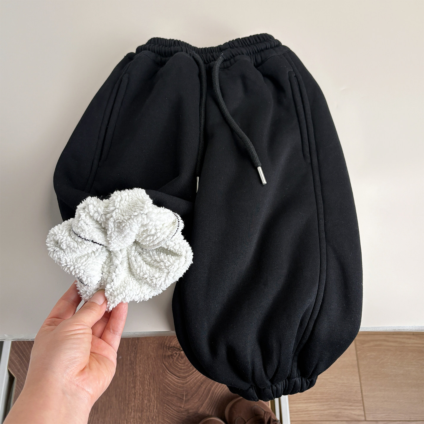 一条过冬男童裤子加绒秋冬儿童纯棉黑色一体绒卫裤宝宝加厚休闲裤,童装/婴儿装/亲子装,裤子,淘宝优惠券,粉丝福利购,淘宝优惠卷