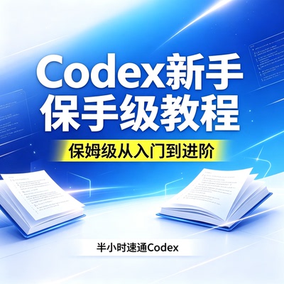 Codex新手保手级教程从入门到进阶半小时速通定制服务