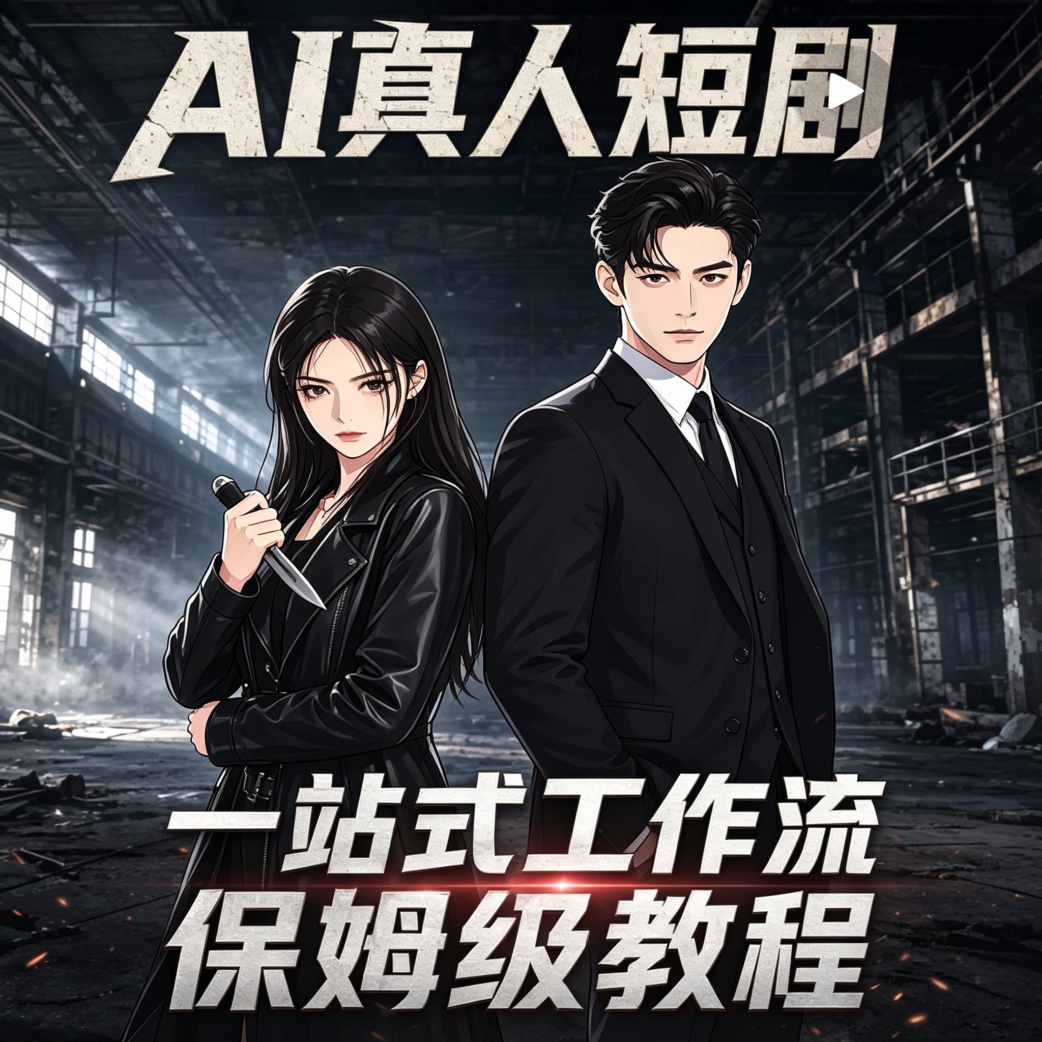 人工智能真人短剧创作全流程教学新手入门完整实操资料包