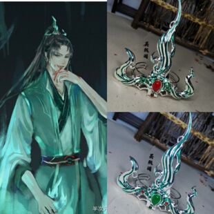 【芸熙阁】天官赐福戚容发冠戚容cos小镜王衍生发簪发冠男束发