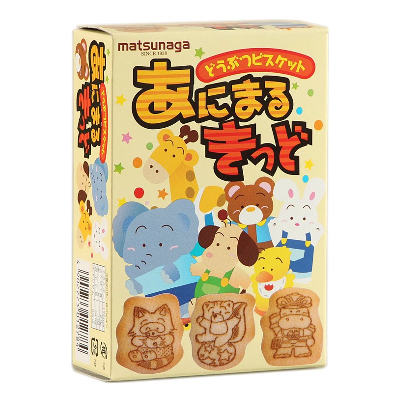 松永饼干日本宝宝磨牙动物饼高钙