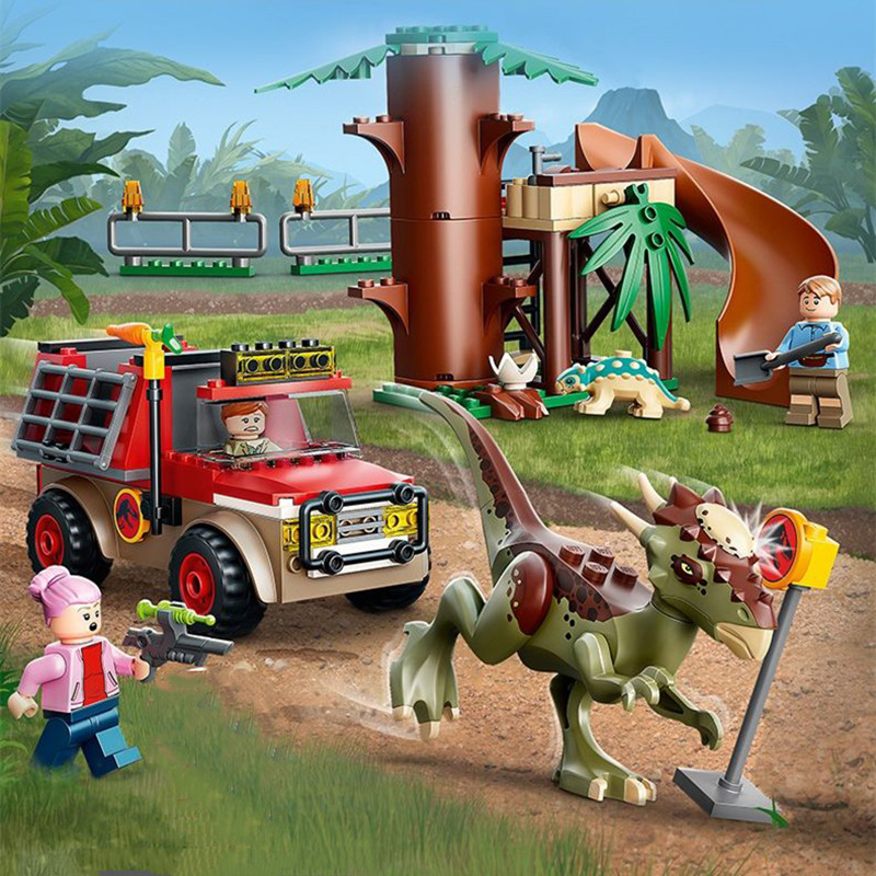 拼搭积木侏罗纪系列冥河龙大逃亡 男孩拼装模型恐龙公园玩具76939