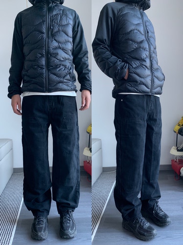 CAGT 秋冬季宽松直筒简约伐木裤水洗纯棉休闲百搭通勤男女长裤子