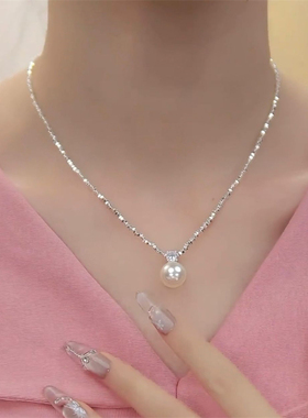碎银几两珍珠项链高级感颈链配饰