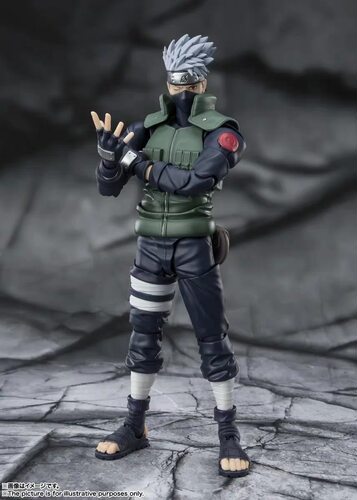 【定金】万代 火影忍者 SHF 旗木卡卡西 再版 可动人偶