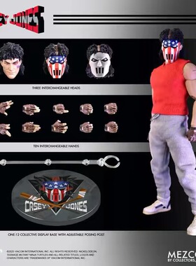 【顺丰现货】Mezco 凯西琼斯 1/12可动人偶One12 忍者神龟系列