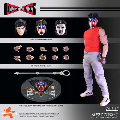 【顺丰现货】Mezco 凯西琼斯 1/12可动人偶One12 忍者神龟系列