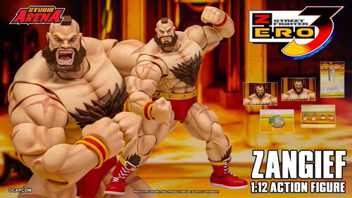 【定金】STORM ARENA街头霸王ZERO3桑吉尔夫 1/12可动人偶