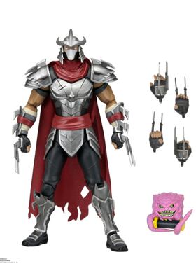 【定金】Neca 堡垒之夜 忍者神龟 联动 史莱德 1/12可动人偶 金标
