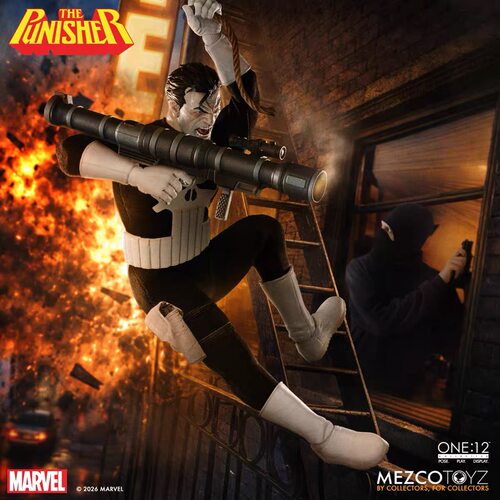 【定金】Mezco蚂蚁ONE12 惩罚者Punisher 漫威 1/12可动人偶 手办
