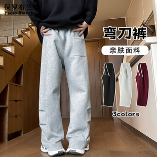 2025新款 子直筒裤 长裤 休闲百搭男士 保罗男秋季 卫裤 潮牌宽松运动裤