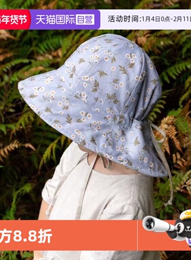 【自营】澳洲Bedhead女童四季渔夫防晒帽吸湿排汗亚麻UPF50+遮阳