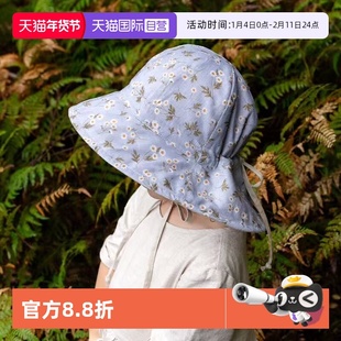 【自营】澳洲Bedhead女童四季渔夫防晒帽吸湿排汗亚麻UPF50+遮阳