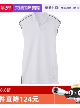 【自营】阿玛尼EA7 女士LOGO刺绣POLO领短袖连衣裙3RTA56 TJ9DZ