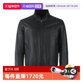 自营 EA阿玛尼男士 羊皮革立领拉链皮衣夹克外套 01R55P 01P54