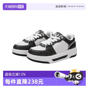 3ASXCMN4N MLB男女仿牛仔老花低帮学长厚底运动板鞋 50BKS 自营