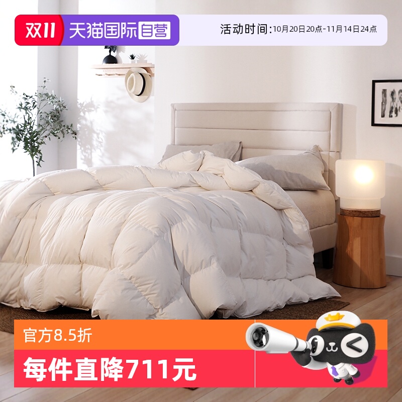 朵琳奈森静音抑菌95%白鹅绒冬被