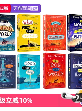 【自营】预售 Ross Welford 8册盒装 英文原版小说罗斯·韦尔福德穿越逆境启发人生智慧青少年爱幻想 课外阅读英语读物
