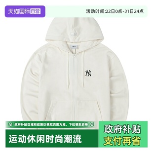 女装 MLB针织夹克男装 情侣上衣刺绣logo连帽外套3ATRB0151 自营