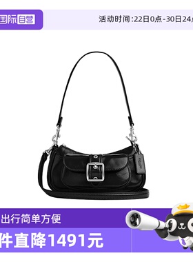 【自营】COACH/蔻驰女士单肩斜挎手提包腋下包黑色CDB19/CDB18