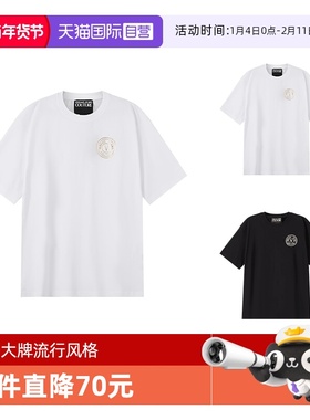 【自营】VJC 范思哲 男士宽松肥大版圆领短袖T恤 76GAHT03 CJ00T