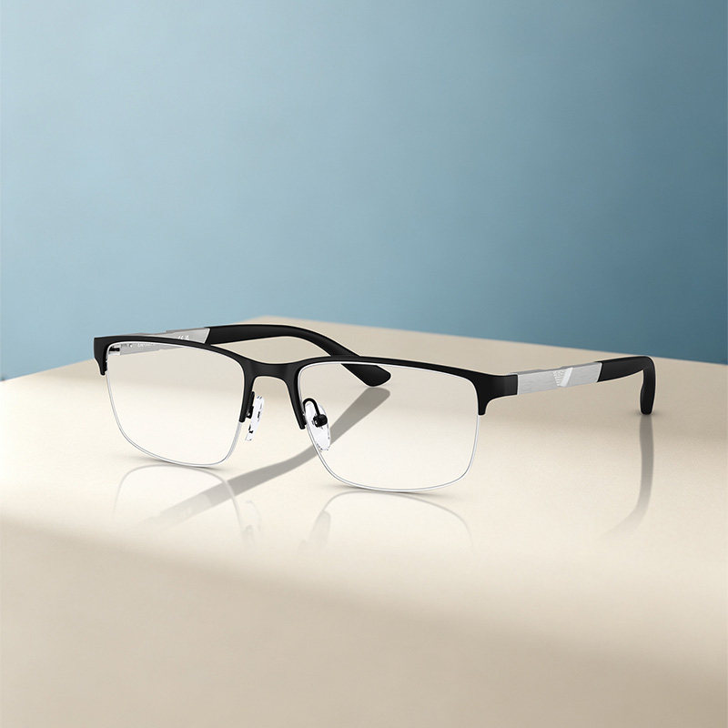 【自营】【25新品】阿玛尼光学镜男金属镜架长方形眼镜0EA1164