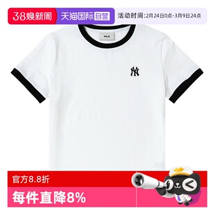 【自营】MLB短袖女装新款时尚潮流运动服舒适透气休闲圆领T恤