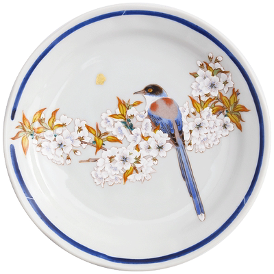 自营日本进口九谷烧陶瓷甜品盘