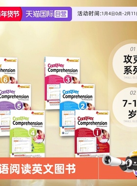 【自营】SAP Conquer Comprehension Workbook 1-6年级新加坡攻克系列英语阅读理解练习册 文章体裁多元 英文原版新加坡小学教辅