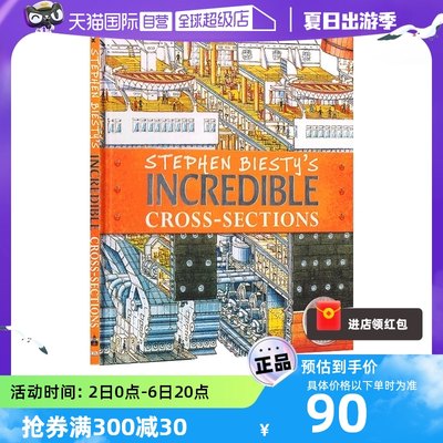 【自营】英文原版 DK不可思议的大剖面之25周年纪念精装版Stephen Biesty's Incredible Cross Sections DK儿童图解百科