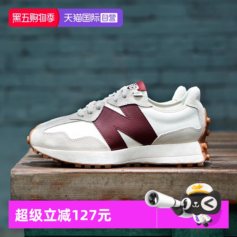【自营】New Balance NB女鞋327系列时尚休闲鞋厚底慢跑鞋WS327KA
