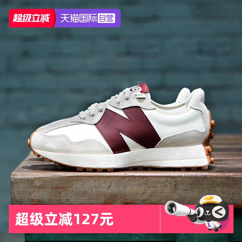 【自营】New Balance NB女鞋327系列时尚休闲鞋厚底慢跑鞋WS327KA