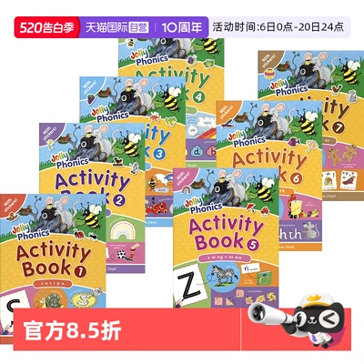 英国欢乐自然拼读法活动书教材