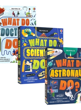 【自营】Usborne What Do Astronauts Scientists Doctors Do 尤斯伯恩 宇航员 科学家 医生是做什么的 百科科普读物 英文原版