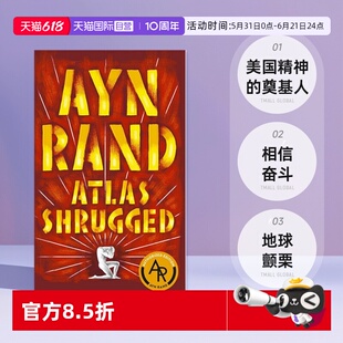 【自营】预售 Atlas Shrugged 阿特拉斯耸耸肩 安兰德 相信奋斗美国精神的奠基人 英文原版 地球颤栗