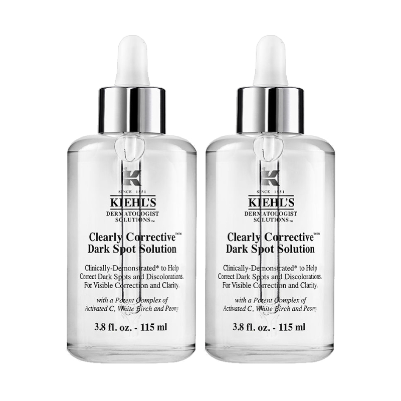 【自营】Kiehl＇s科颜氏集焕白亮肤淡斑精华液115ml*2淡斑提亮