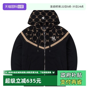 新款 女装 MLB外套男装 老花运动茄克连帽上衣休闲针织夹克 自营