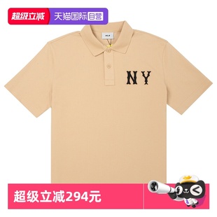 自营 翻领上衣休闲服情侣装 MLB短袖 T恤男女装 3APQB0353 POLO衫