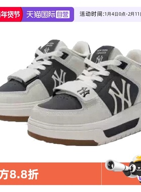 【自营】MLB男鞋女鞋秋季新款情侣运动鞋休闲板鞋3ASXW015N50BKS