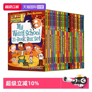 【自营】疯狂学校第一季 盒装 My Weird School 21册全套 英文原版 美国小学推荐读物 8-12岁桥梁书漫画书校园课外英语趣味故事